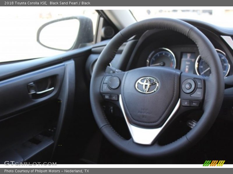 Black Sand Pearl / Black 2018 Toyota Corolla XSE
