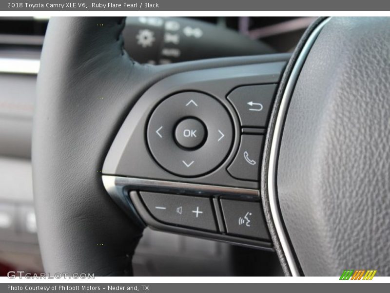 Ruby Flare Pearl / Black 2018 Toyota Camry XLE V6
