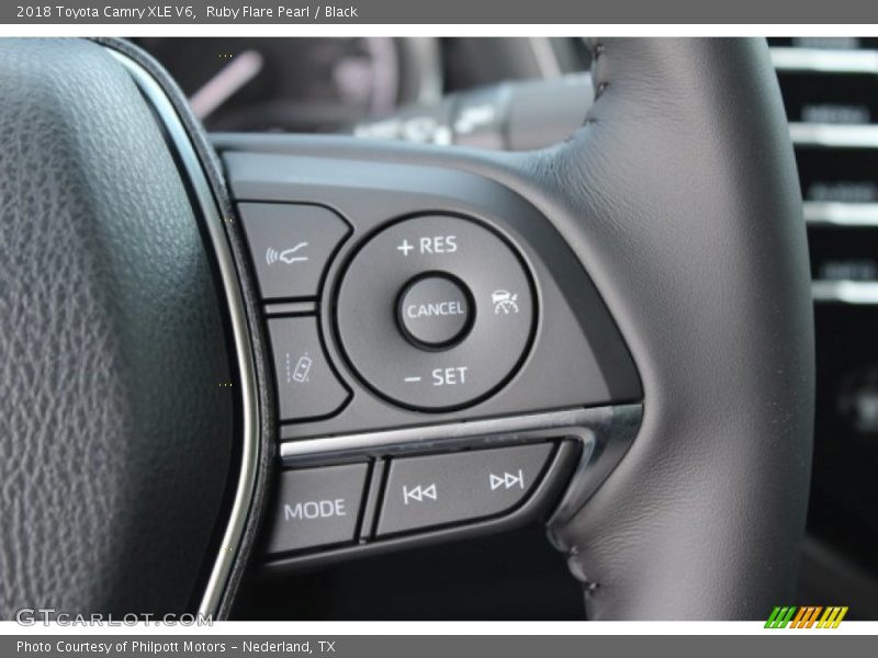 Ruby Flare Pearl / Black 2018 Toyota Camry XLE V6