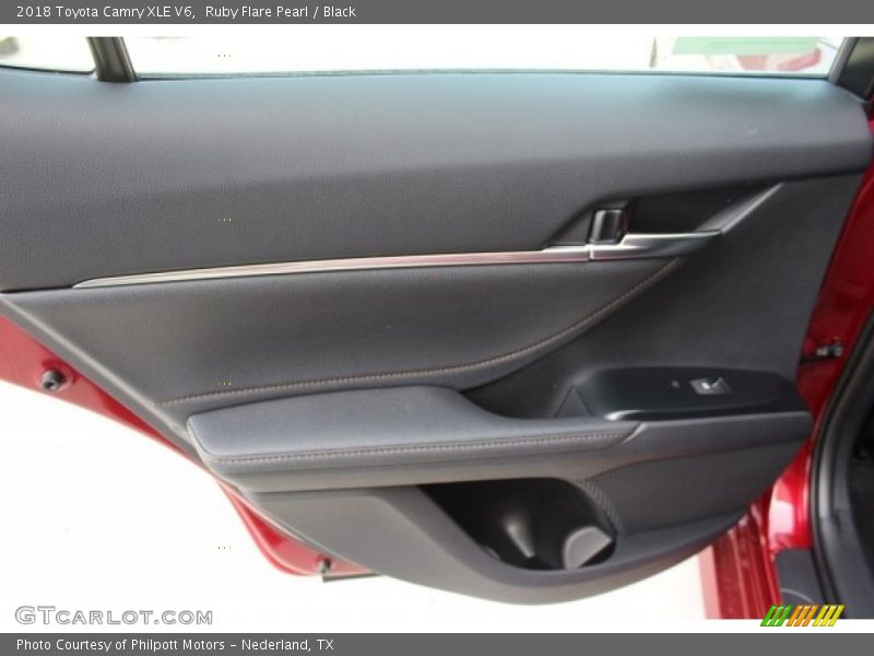 Ruby Flare Pearl / Black 2018 Toyota Camry XLE V6