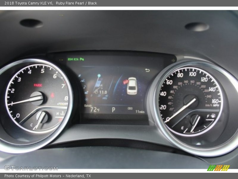 Ruby Flare Pearl / Black 2018 Toyota Camry XLE V6