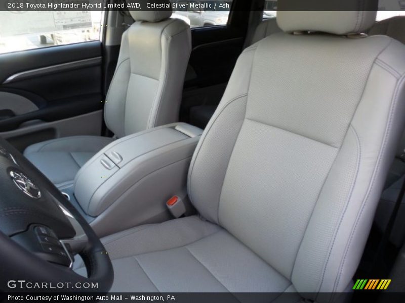 Celestial Silver Metallic / Ash 2018 Toyota Highlander Hybrid Limited AWD