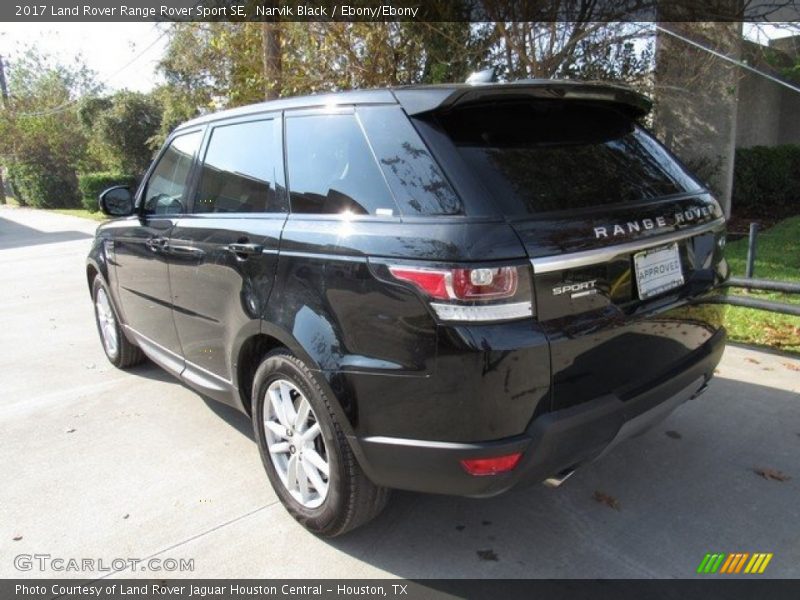 Narvik Black / Ebony/Ebony 2017 Land Rover Range Rover Sport SE