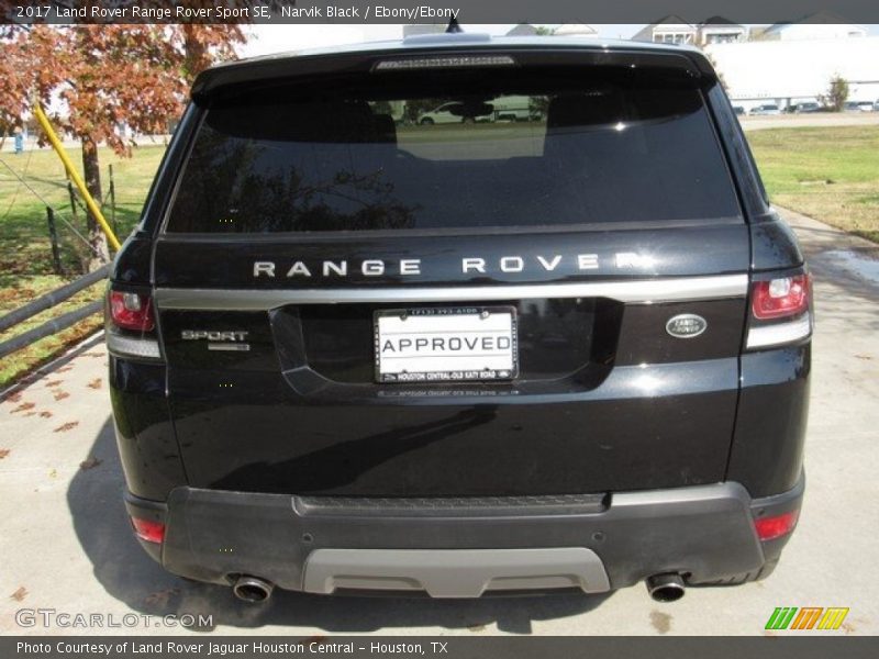 Narvik Black / Ebony/Ebony 2017 Land Rover Range Rover Sport SE