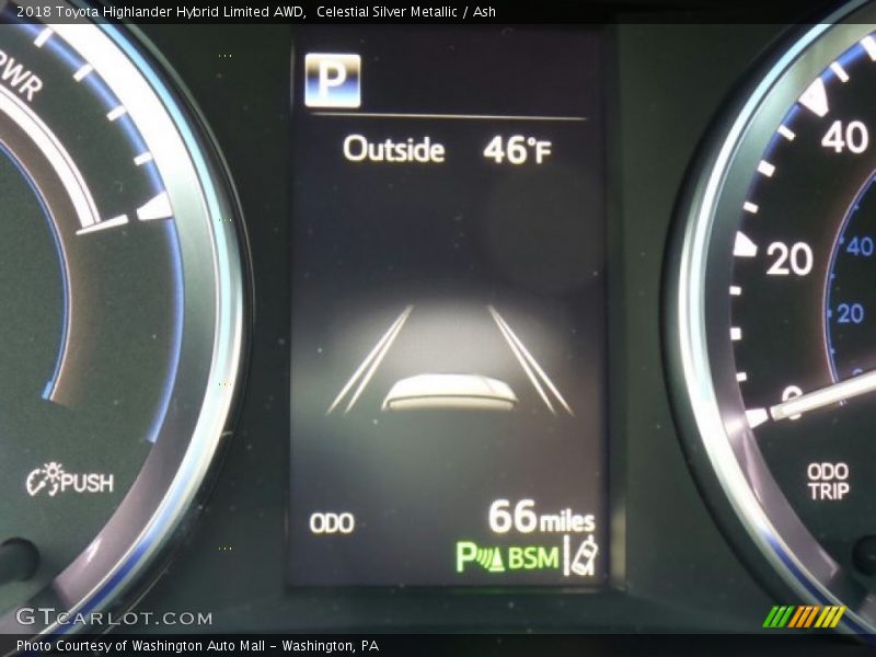 Celestial Silver Metallic / Ash 2018 Toyota Highlander Hybrid Limited AWD