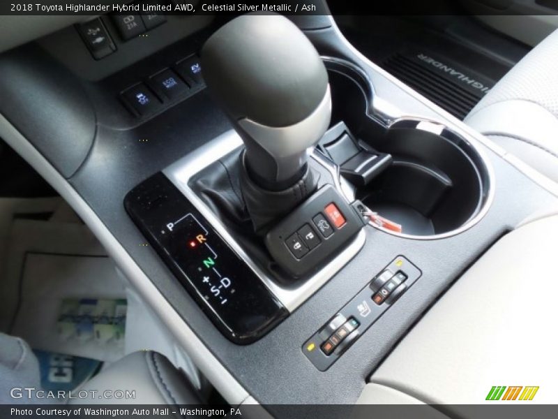 Celestial Silver Metallic / Ash 2018 Toyota Highlander Hybrid Limited AWD