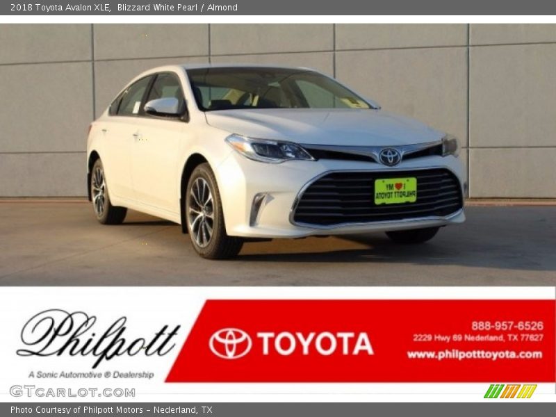 Blizzard White Pearl / Almond 2018 Toyota Avalon XLE