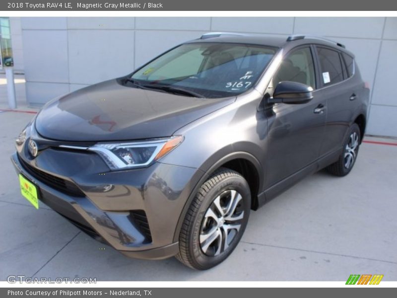 Magnetic Gray Metallic / Black 2018 Toyota RAV4 LE