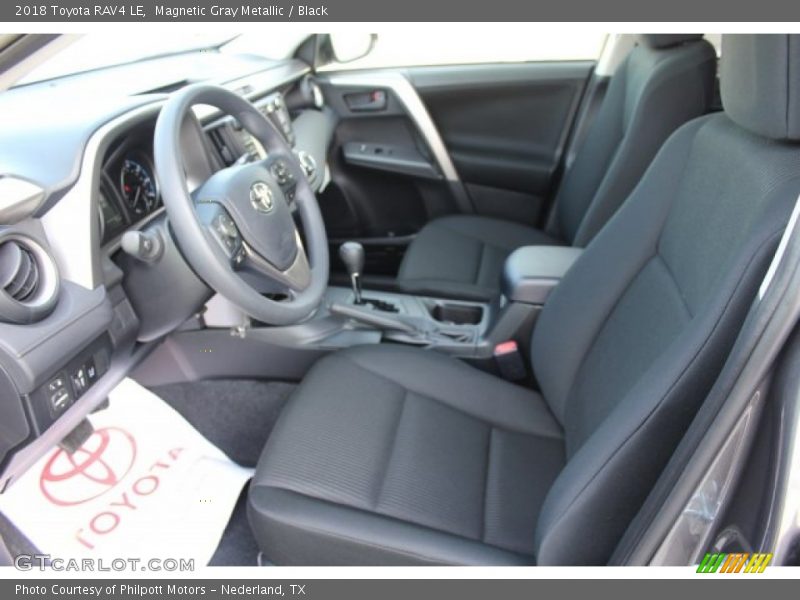 Magnetic Gray Metallic / Black 2018 Toyota RAV4 LE