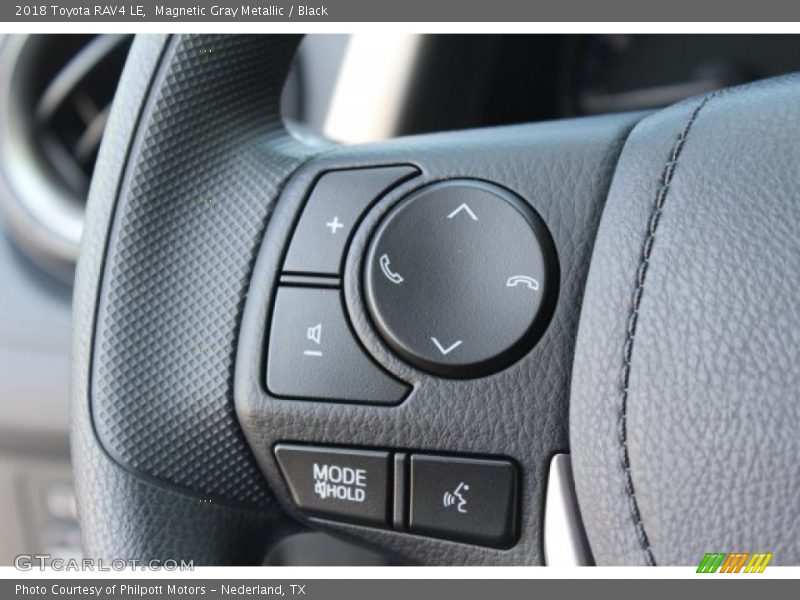 Magnetic Gray Metallic / Black 2018 Toyota RAV4 LE