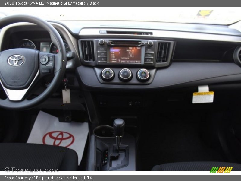Magnetic Gray Metallic / Black 2018 Toyota RAV4 LE