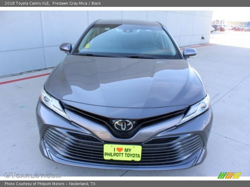 Predawn Gray Mica / Black 2018 Toyota Camry XLE