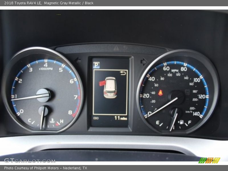 Magnetic Gray Metallic / Black 2018 Toyota RAV4 LE