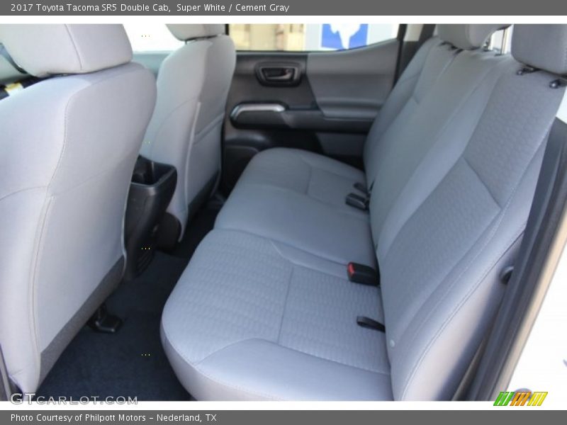 Super White / Cement Gray 2017 Toyota Tacoma SR5 Double Cab