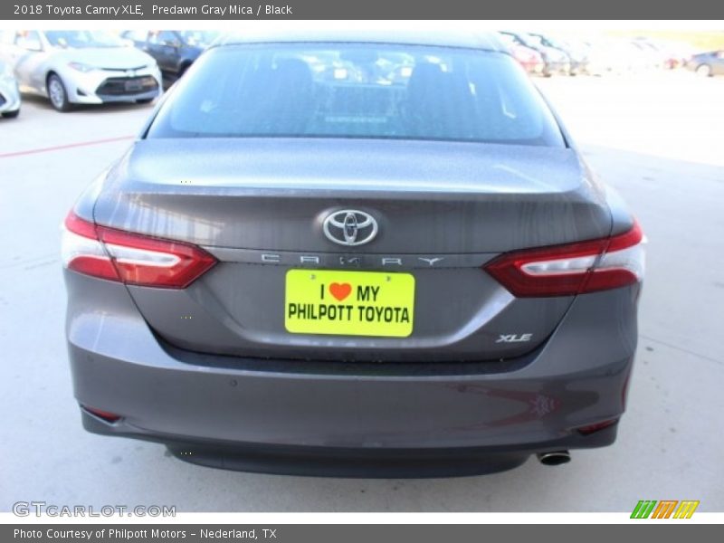 Predawn Gray Mica / Black 2018 Toyota Camry XLE