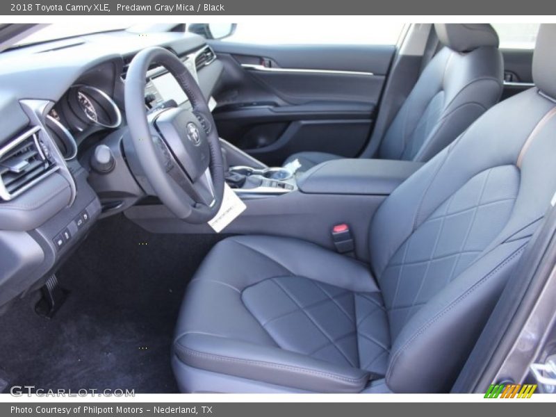Predawn Gray Mica / Black 2018 Toyota Camry XLE