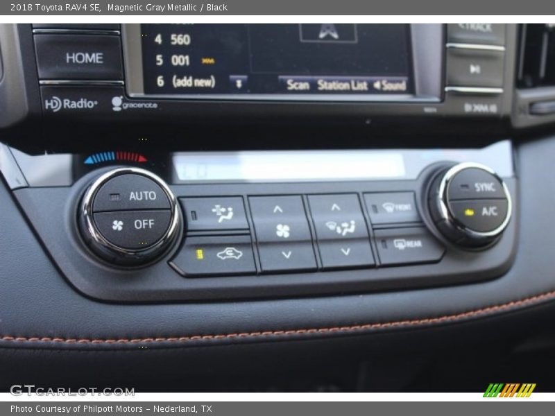 Magnetic Gray Metallic / Black 2018 Toyota RAV4 SE