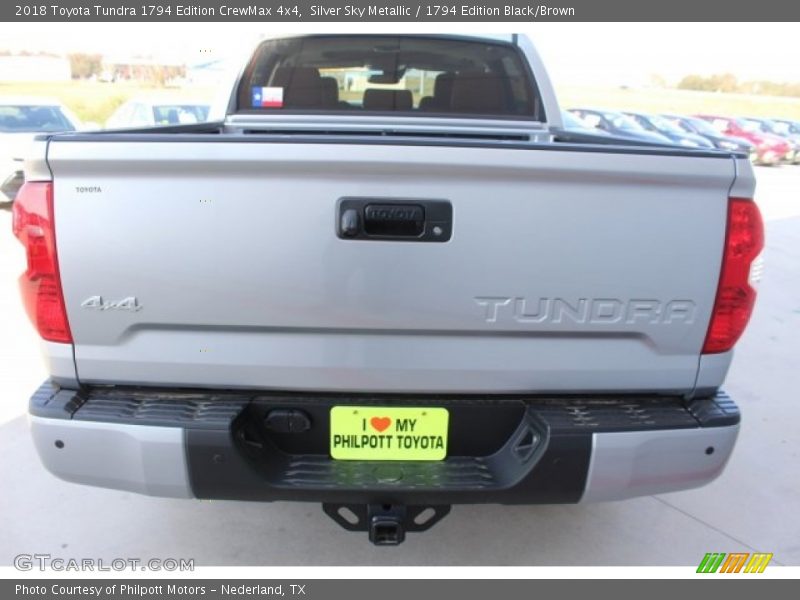 Silver Sky Metallic / 1794 Edition Black/Brown 2018 Toyota Tundra 1794 Edition CrewMax 4x4