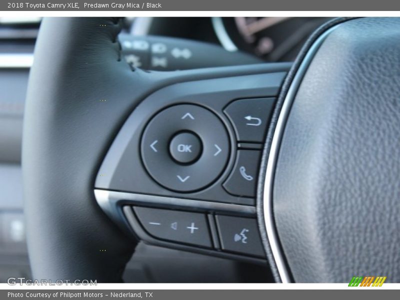 Predawn Gray Mica / Black 2018 Toyota Camry XLE