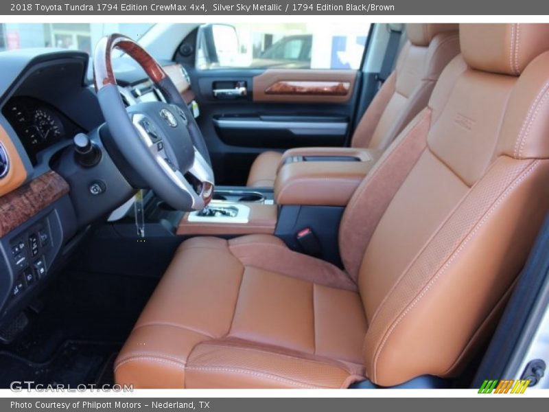 Front Seat of 2018 Tundra 1794 Edition CrewMax 4x4
