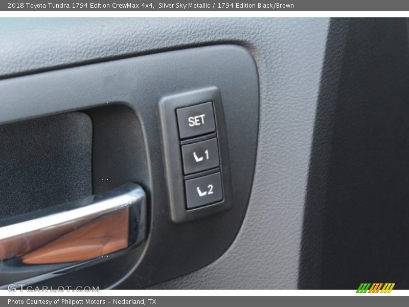 Silver Sky Metallic / 1794 Edition Black/Brown 2018 Toyota Tundra 1794 Edition CrewMax 4x4