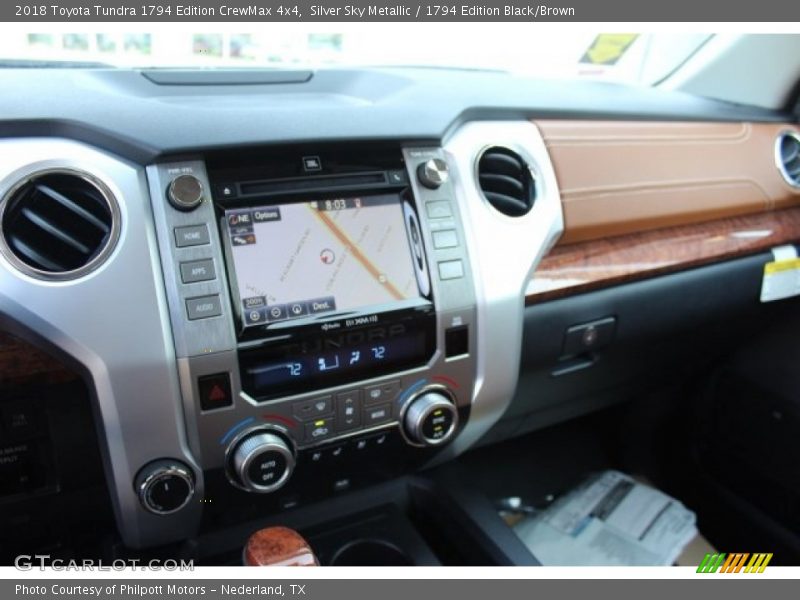 Silver Sky Metallic / 1794 Edition Black/Brown 2018 Toyota Tundra 1794 Edition CrewMax 4x4