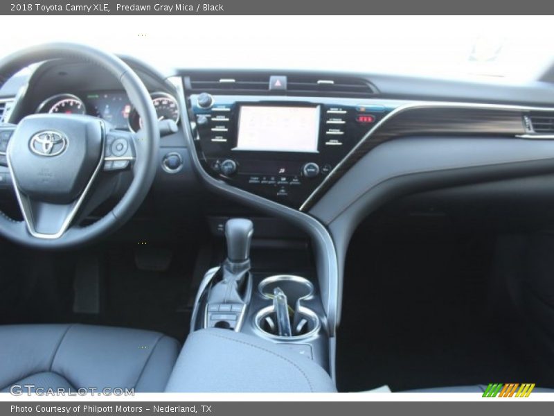 Predawn Gray Mica / Black 2018 Toyota Camry XLE