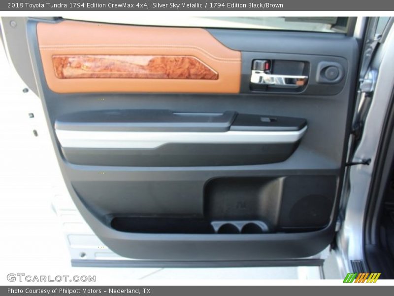 Silver Sky Metallic / 1794 Edition Black/Brown 2018 Toyota Tundra 1794 Edition CrewMax 4x4