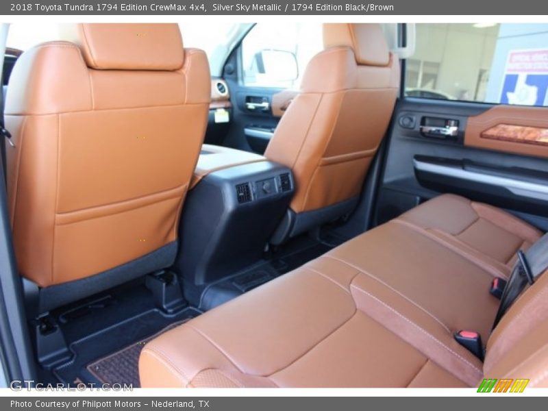 Silver Sky Metallic / 1794 Edition Black/Brown 2018 Toyota Tundra 1794 Edition CrewMax 4x4