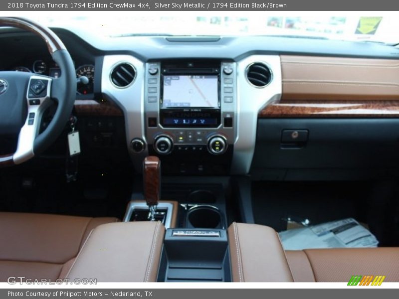 Silver Sky Metallic / 1794 Edition Black/Brown 2018 Toyota Tundra 1794 Edition CrewMax 4x4