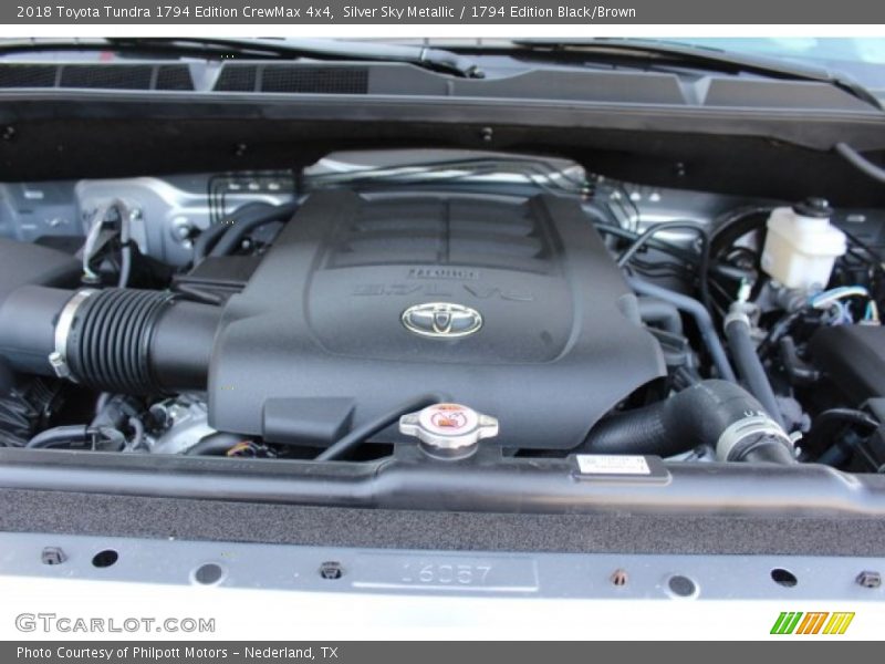 Silver Sky Metallic / 1794 Edition Black/Brown 2018 Toyota Tundra 1794 Edition CrewMax 4x4