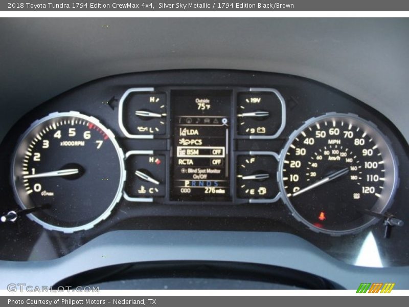 Silver Sky Metallic / 1794 Edition Black/Brown 2018 Toyota Tundra 1794 Edition CrewMax 4x4