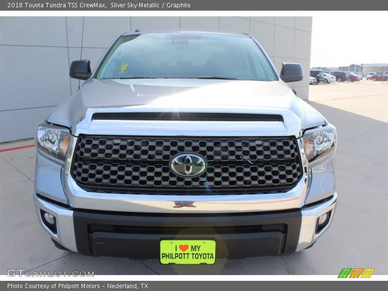Silver Sky Metallic / Graphite 2018 Toyota Tundra TSS CrewMax