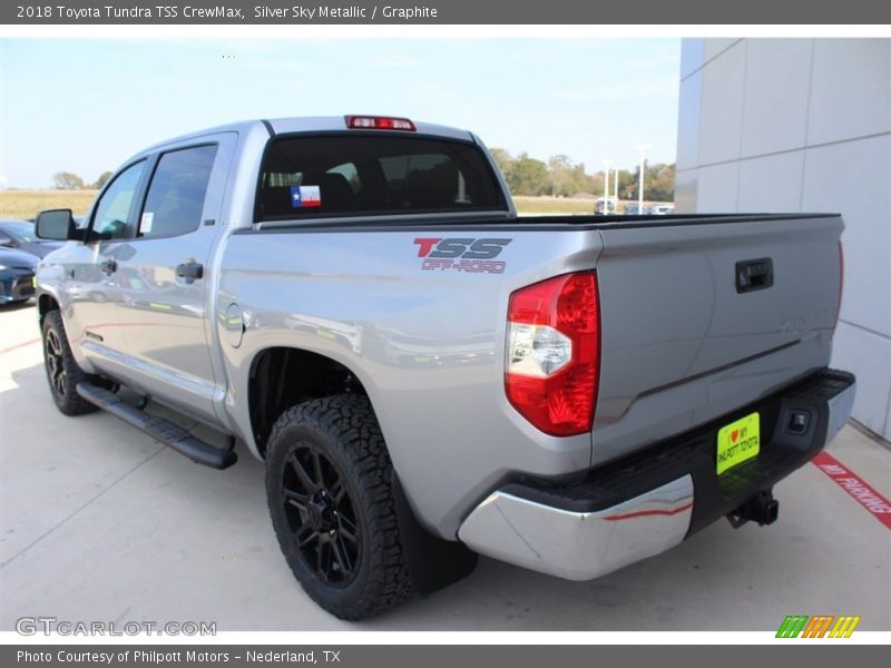 Silver Sky Metallic / Graphite 2018 Toyota Tundra TSS CrewMax