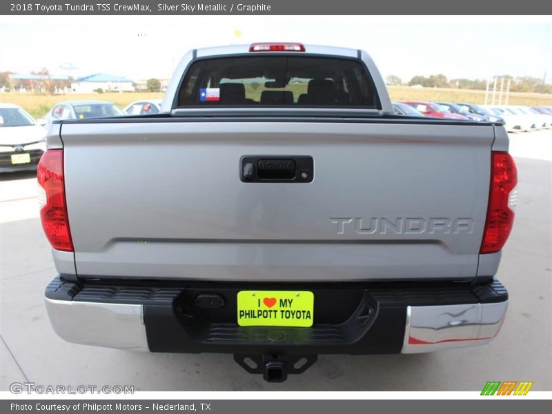 Silver Sky Metallic / Graphite 2018 Toyota Tundra TSS CrewMax