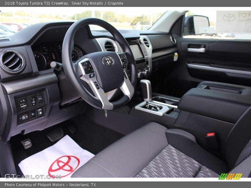 Silver Sky Metallic / Graphite 2018 Toyota Tundra TSS CrewMax