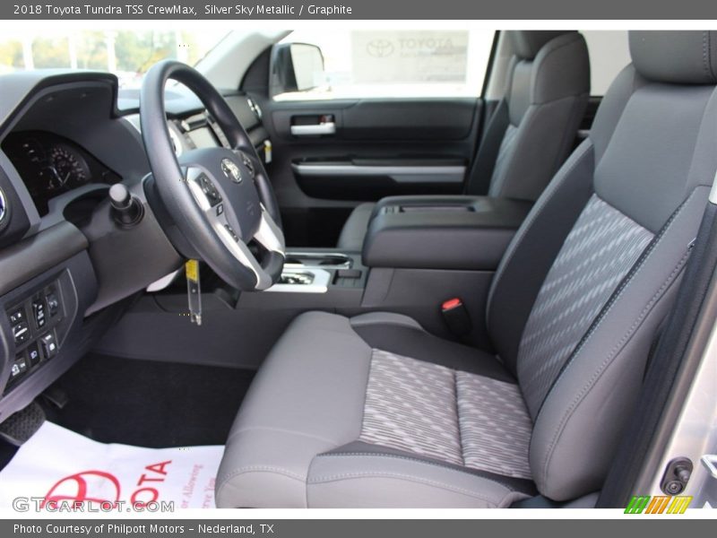 Silver Sky Metallic / Graphite 2018 Toyota Tundra TSS CrewMax