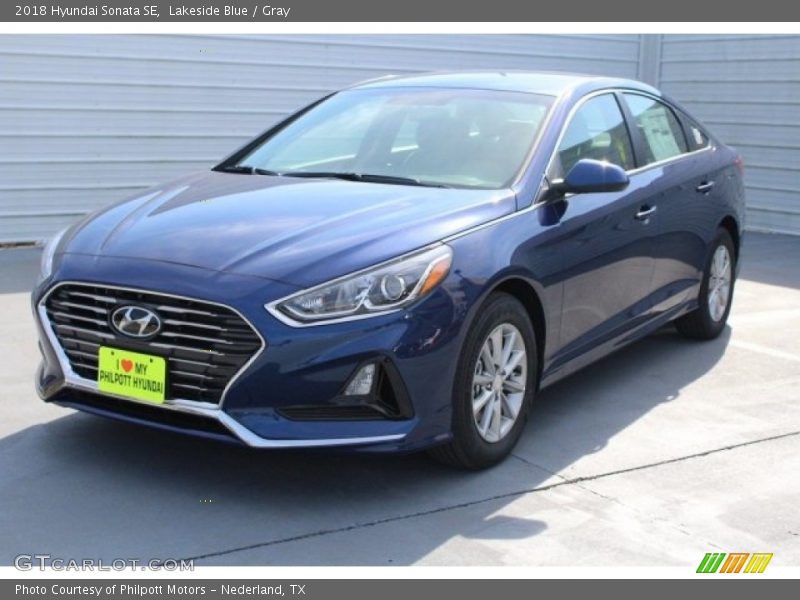 Lakeside Blue / Gray 2018 Hyundai Sonata SE