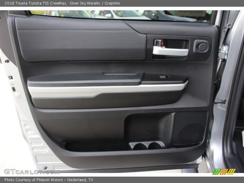 Silver Sky Metallic / Graphite 2018 Toyota Tundra TSS CrewMax