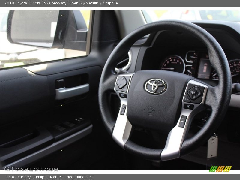 Silver Sky Metallic / Graphite 2018 Toyota Tundra TSS CrewMax