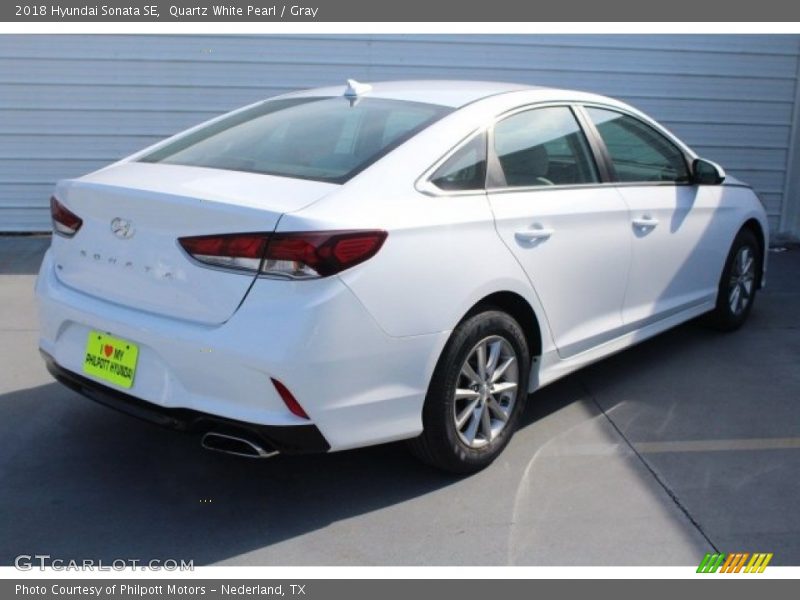 Quartz White Pearl / Gray 2018 Hyundai Sonata SE