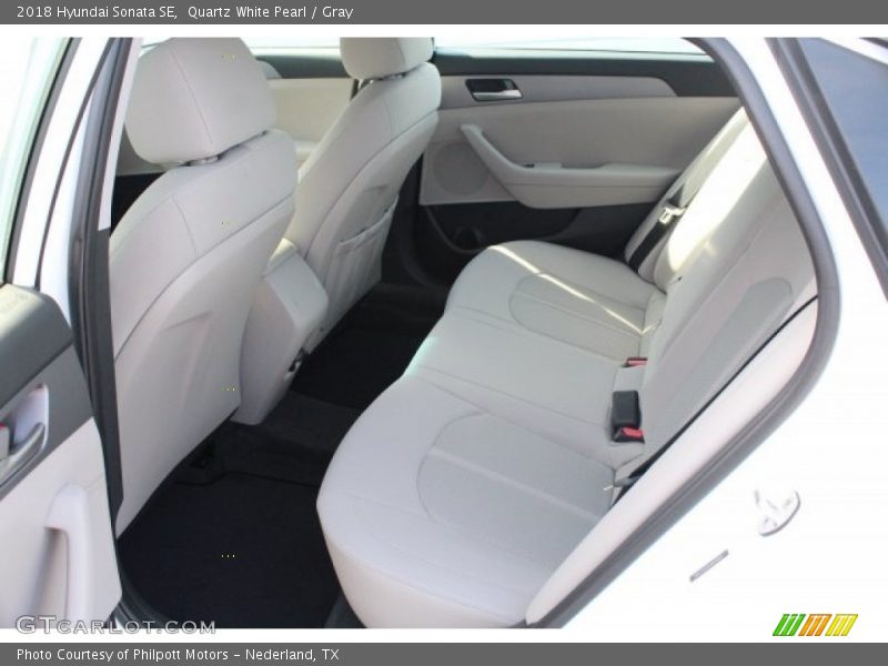 Quartz White Pearl / Gray 2018 Hyundai Sonata SE