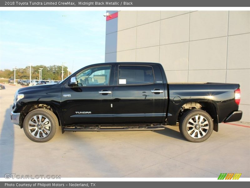 Midnight Black Metallic / Black 2018 Toyota Tundra Limited CrewMax