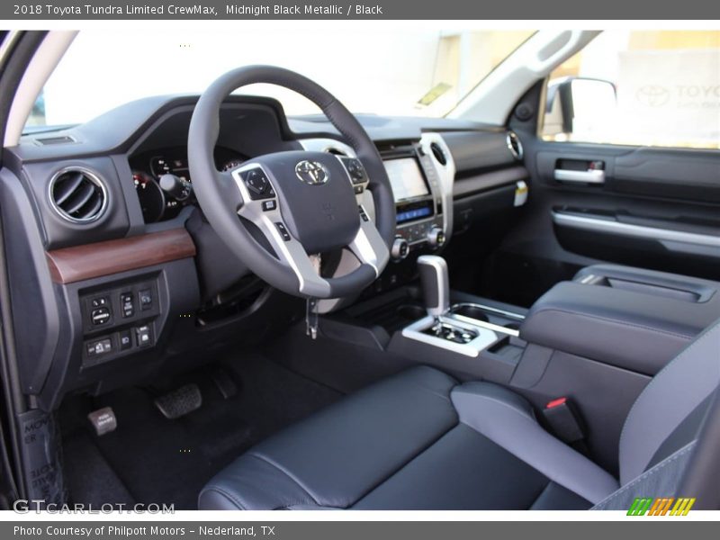 Midnight Black Metallic / Black 2018 Toyota Tundra Limited CrewMax