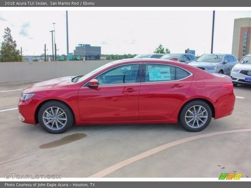 San Marino Red / Ebony 2018 Acura TLX Sedan