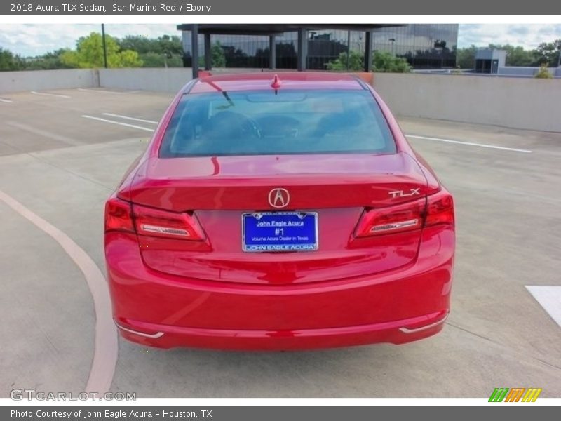 San Marino Red / Ebony 2018 Acura TLX Sedan