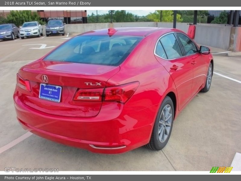 San Marino Red / Ebony 2018 Acura TLX Sedan