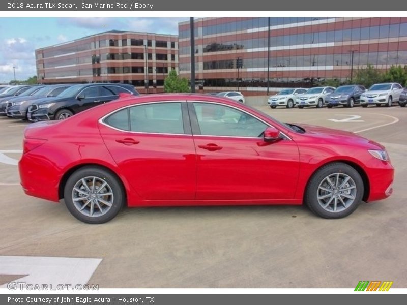 San Marino Red / Ebony 2018 Acura TLX Sedan