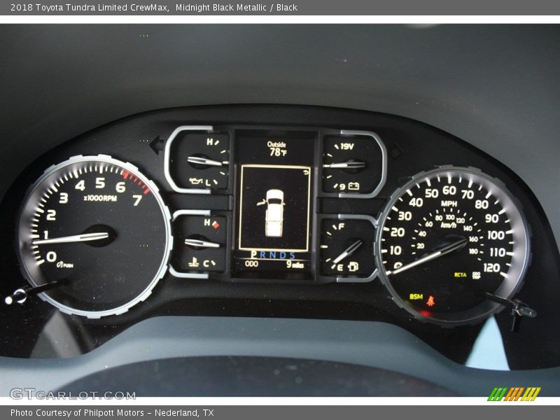 Midnight Black Metallic / Black 2018 Toyota Tundra Limited CrewMax