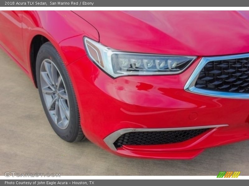 San Marino Red / Ebony 2018 Acura TLX Sedan